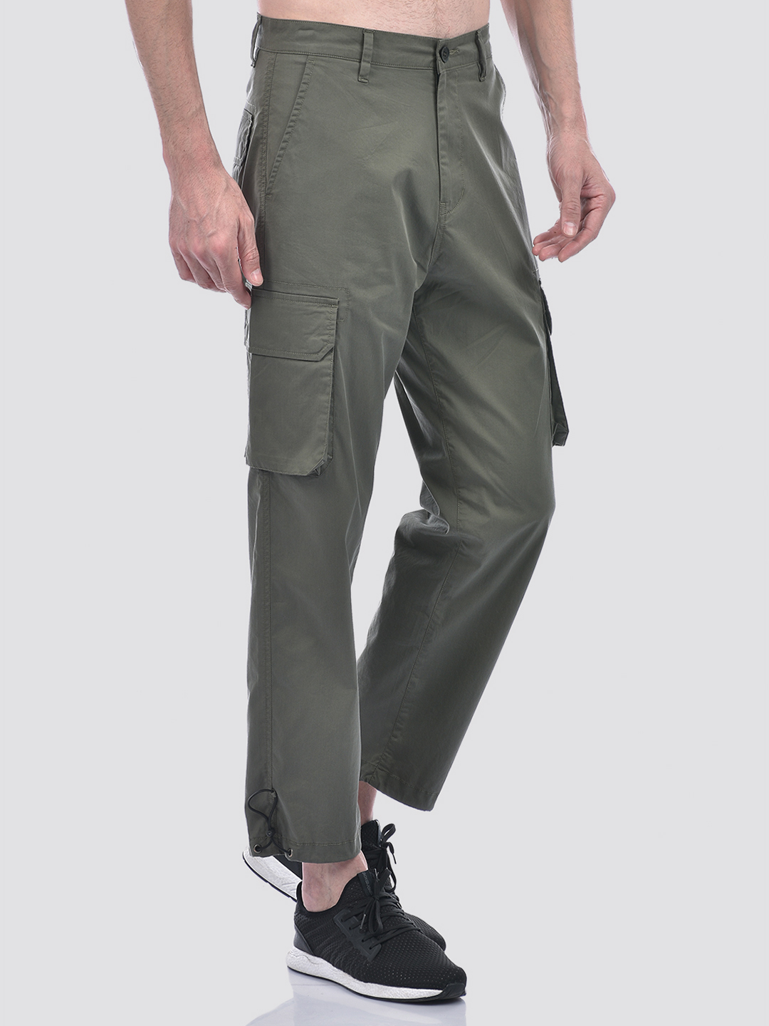 Numero Uno Men Olive Green Cargo Pants